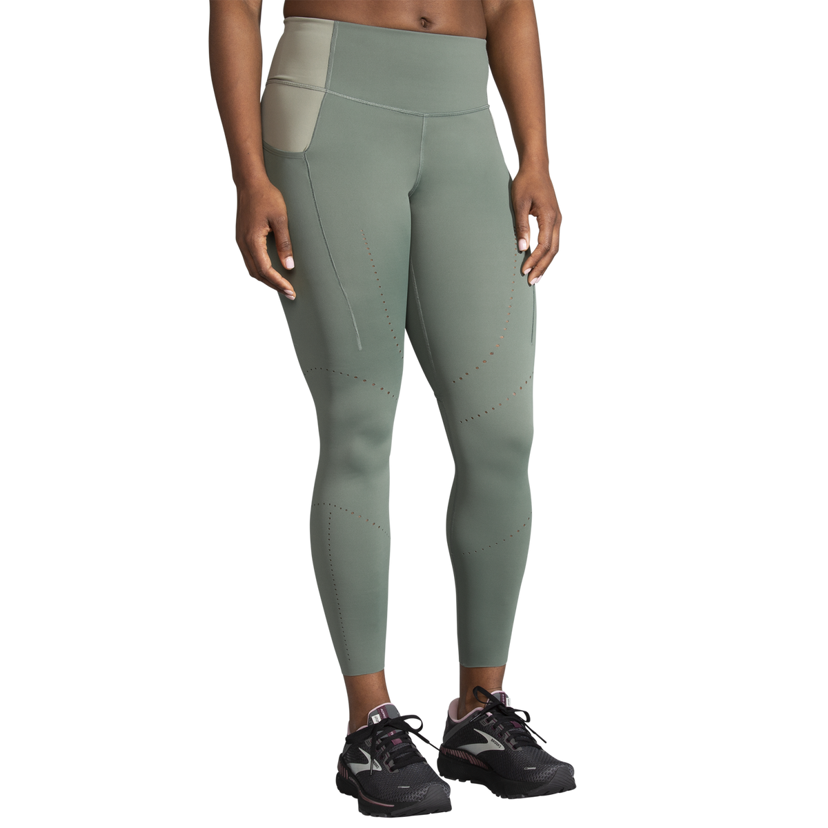 Brooks Run Within 7/8 Tight running leggings for women Black / Brooks / S