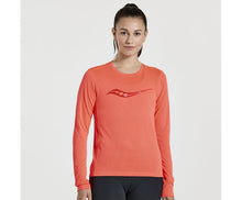 Load image into Gallery viewer, Women's Saucony Stopwatch Graphic Long Sleeve Shirt