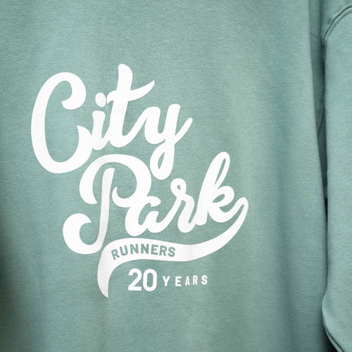 20th Anniversary City Park Runners Script Crewneck