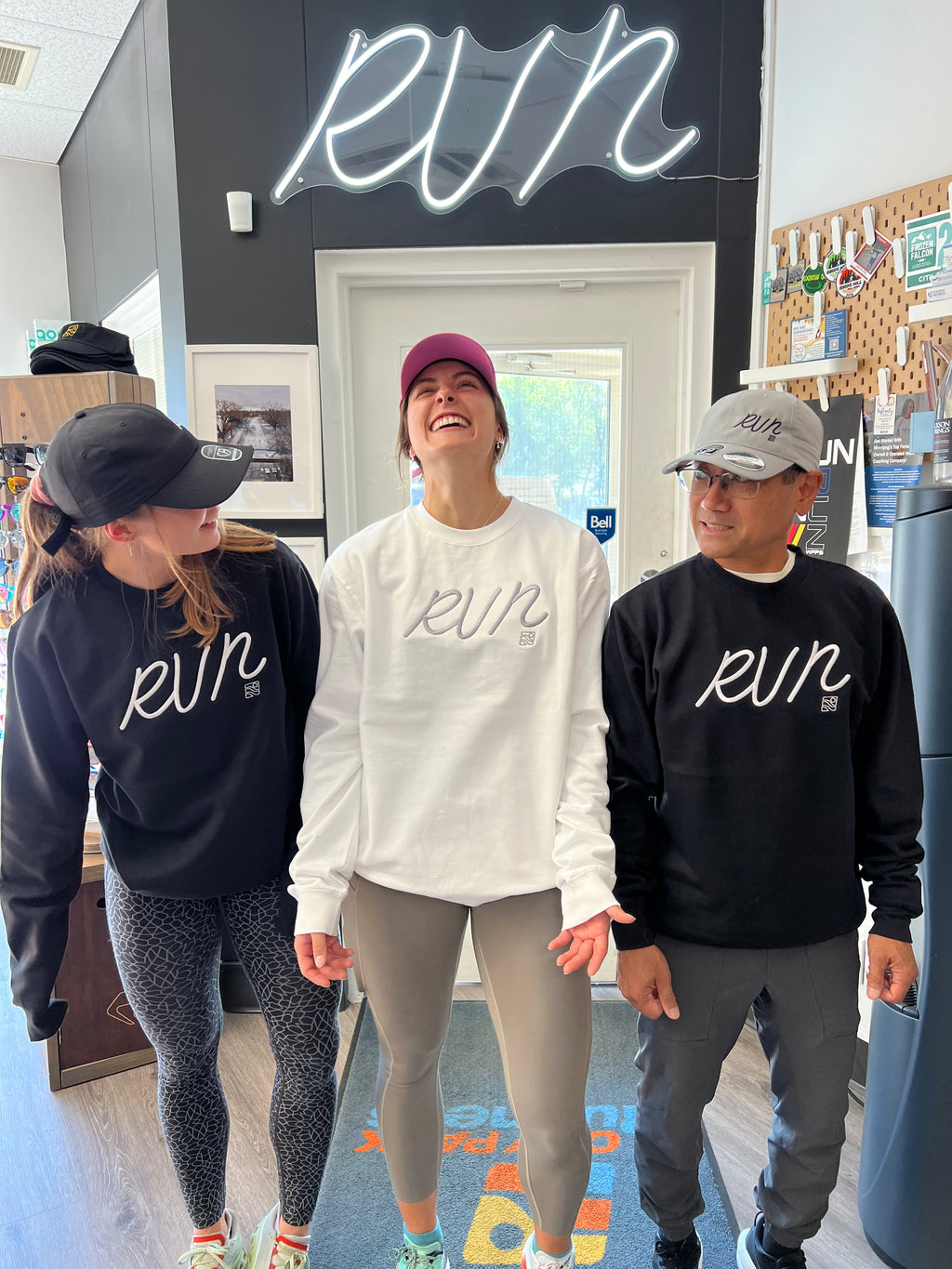 City Park Runners " RUN " Embroidered Crewneck