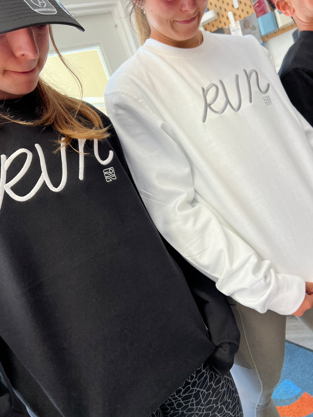 City Park Runners " RUN " Embroidered Crewneck