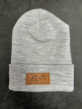 City Park Runners "RUN" Leather Crest Classic Beanie
