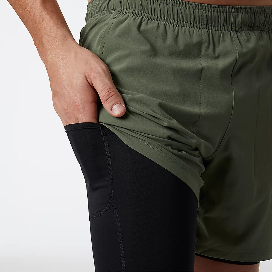 Men's New Balance R.W. Tech 7" 2-in-1 Short